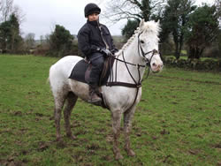 Dobbie with Oliver out hunting with Kilkenny Foxhounds